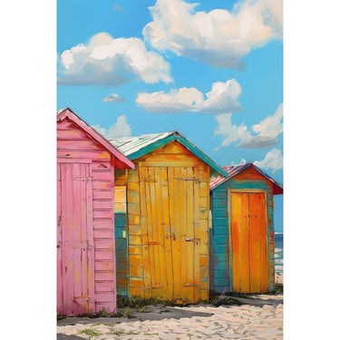 cabine de plage peinture